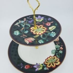 Bloom Peacock - 2 Tier Cake Stand